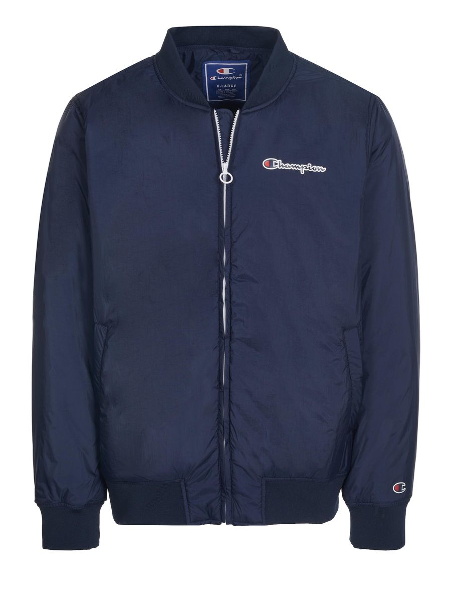 Wattierte Bomberjacke mit Logo