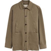 Lässige Utility-Jacke aus Leinen-Baumwolle