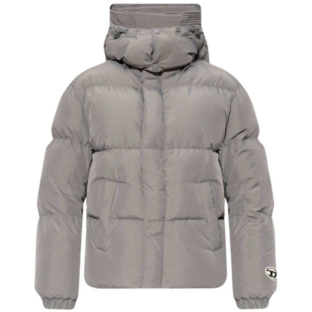 Minimalistische Steppjacke mit Kapuze
