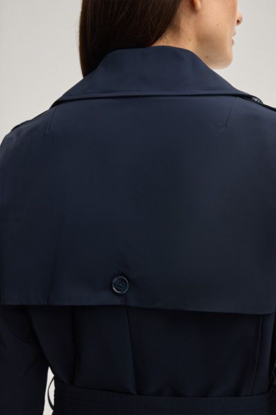 Tommy Hilfiger Cindy Marineblauer Trenchcoat mit Gürtel