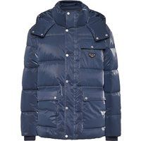 Hochglänzende wattierte Puffer-Jacke