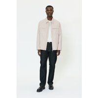 Minimalistisches Utility-Overshirt mit Reißverschluss