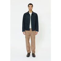 Strukturierte Utility-Jacke mit Druckknopfverschluss