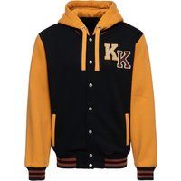 Collegejacke mit Kapuze im Varsity-Stil