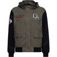 Workwear-Kapuzenjacke mit Kontrastärmeln