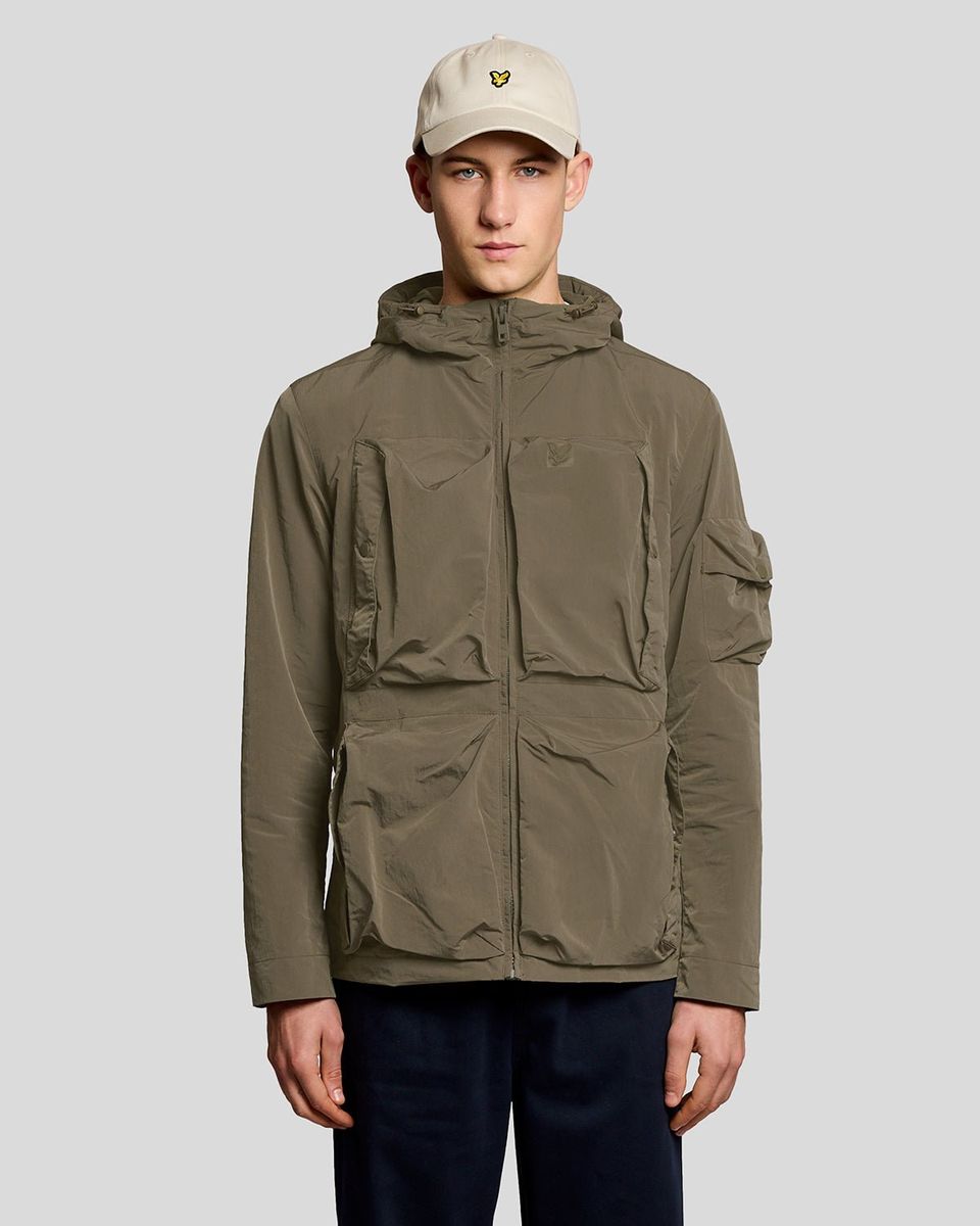 Utility-Windbreaker mit mehreren Taschen