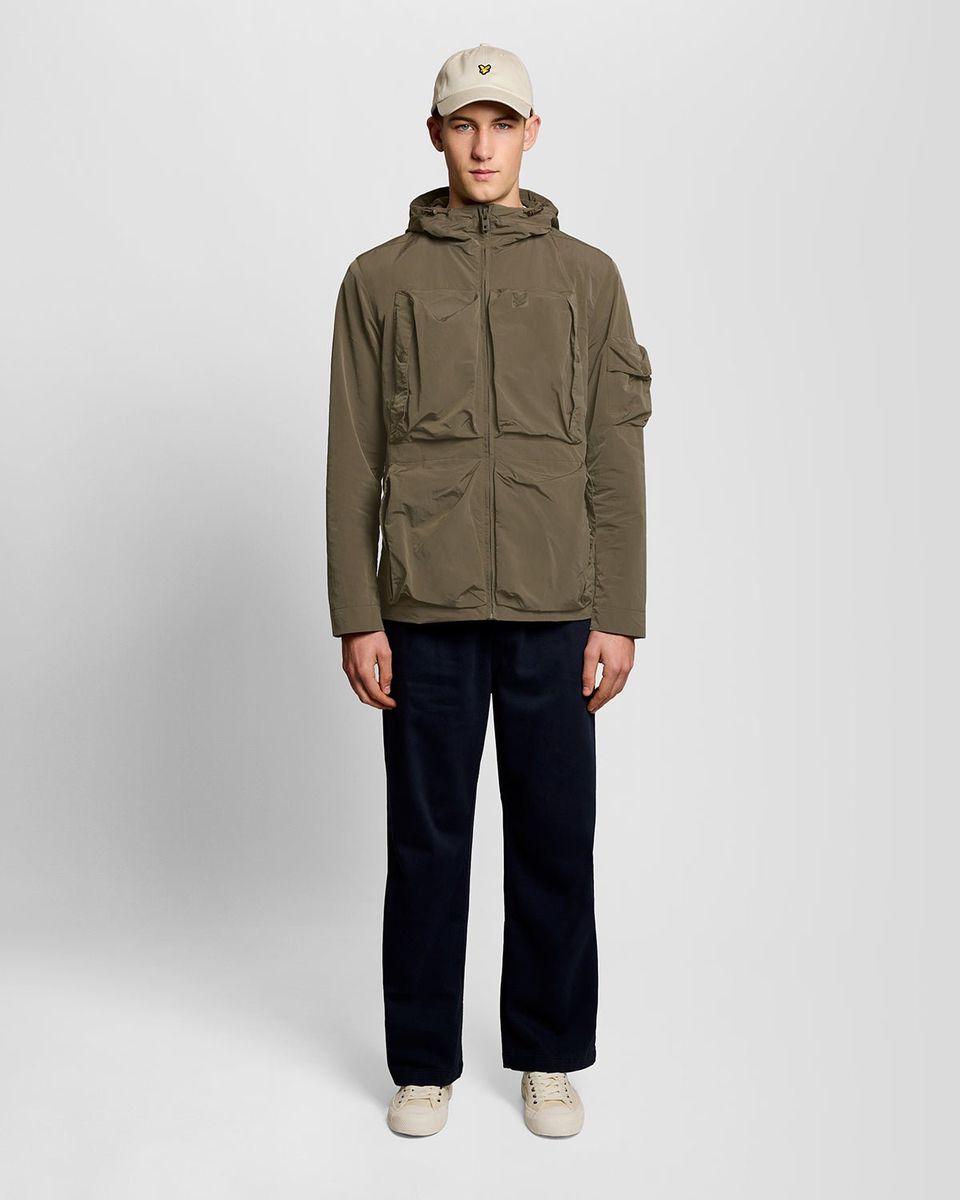 Utility-Windbreaker mit mehreren Taschen