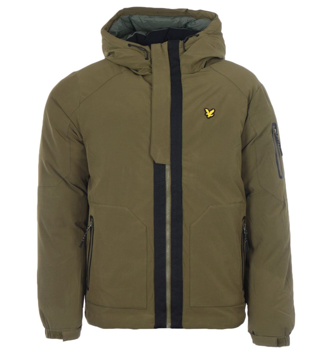 Isolierte Kapuzen-Utility-Pufferjacke