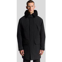 Schwerer Parka mit Lammfell-Kragen