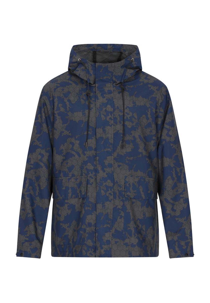 Anorak mit geometrischem Camouflage-Muster