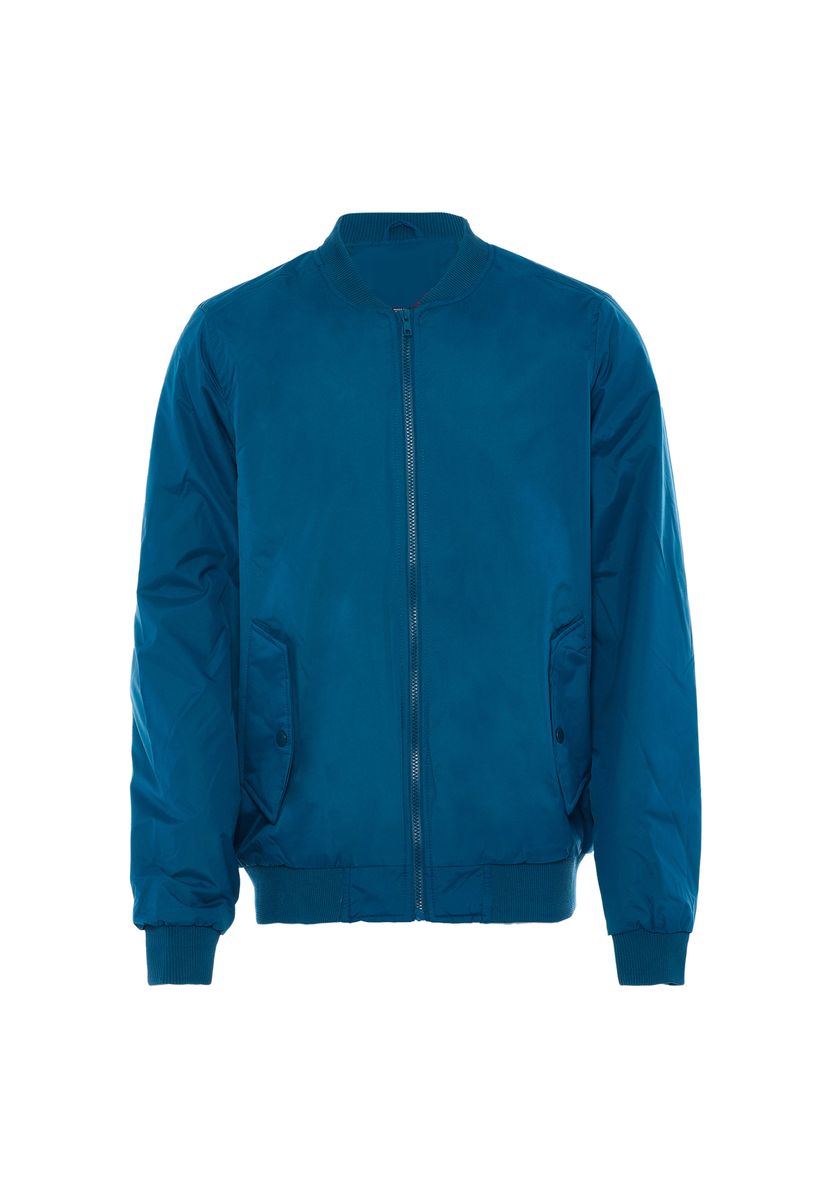 Klassische Bomberjacke mit Reißverschluss