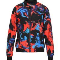 Bomberjacke mit abstraktem Fluid-Print