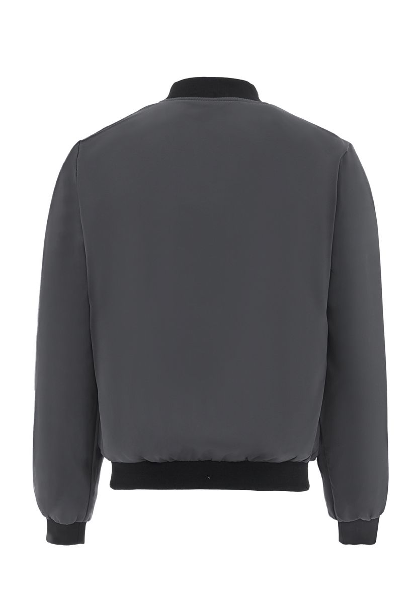 Minimalistische Bomberjacke mit Reißverschluss