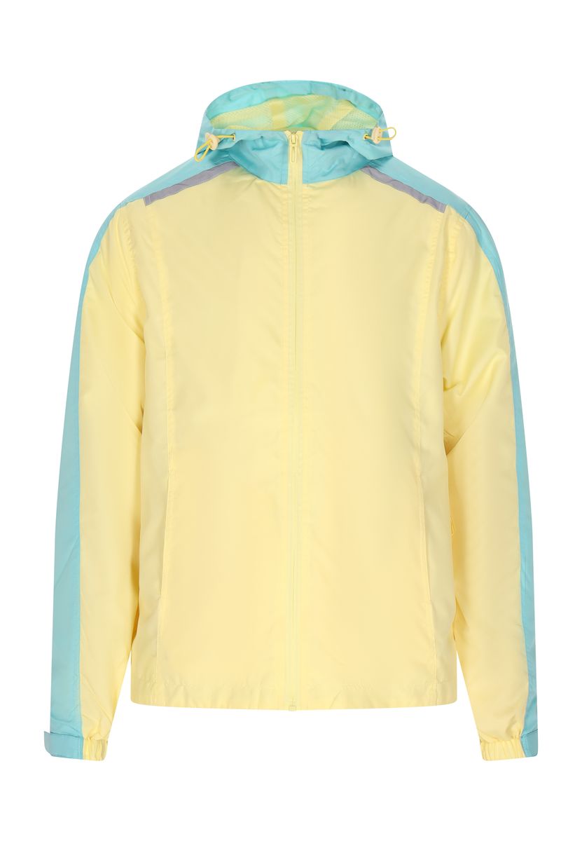 Leichte Kapuzenjacke im Colorblock-Design