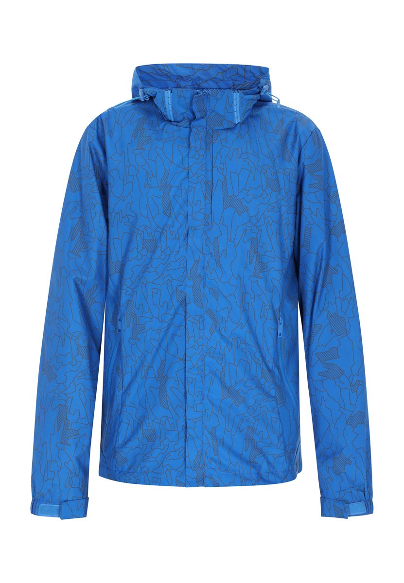 Windjacke mit geometrischem Muster