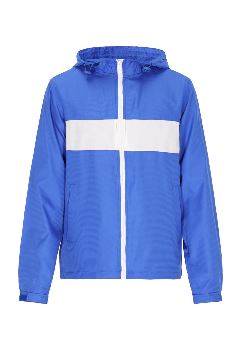 Sportliche Kapuzenjacke mit Kontraststreifen