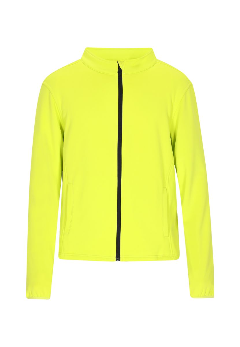 Sportjacke mit Reißverschluss in Neon