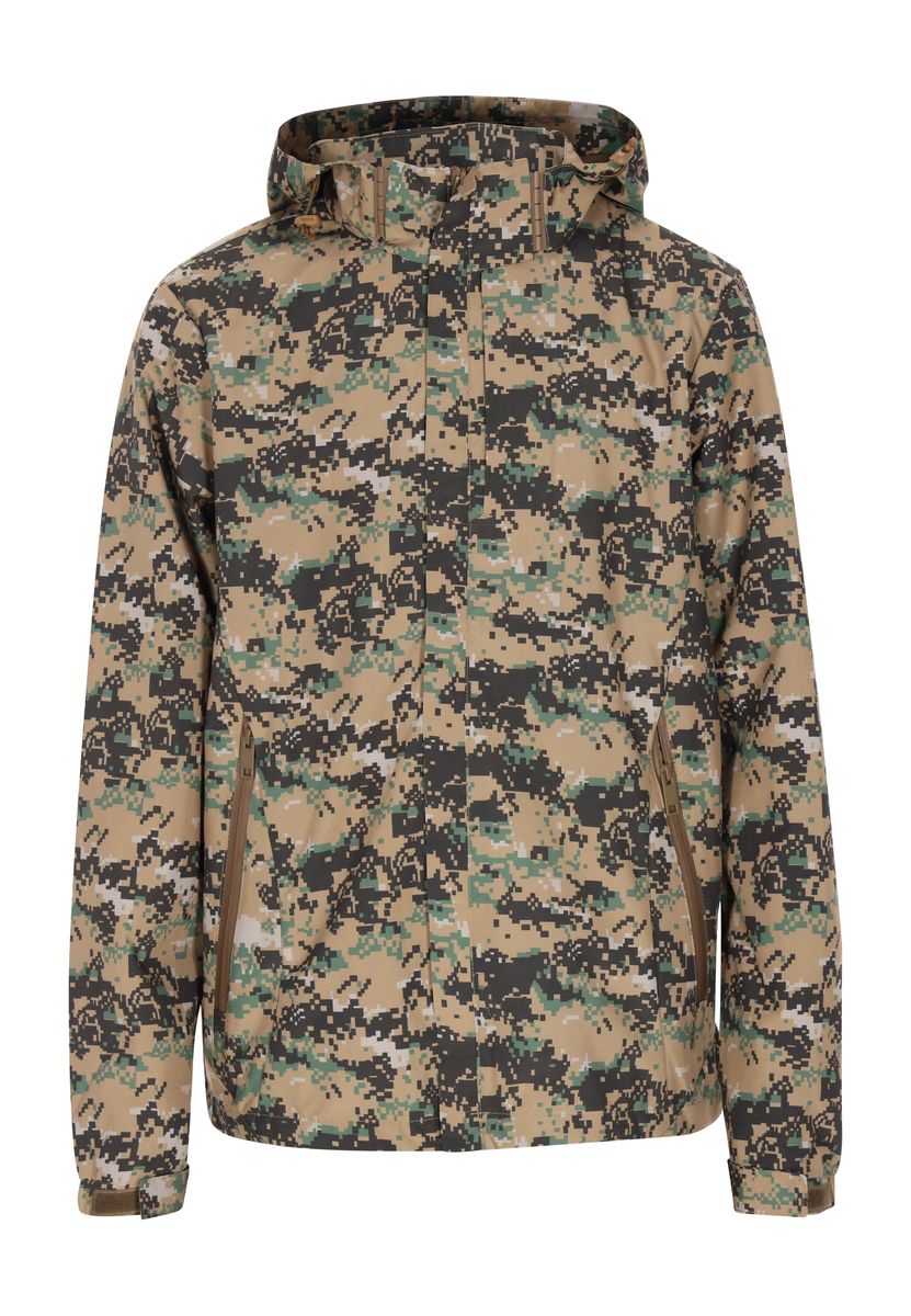 Kapuzenjacke mit digitalem Tarnmuster