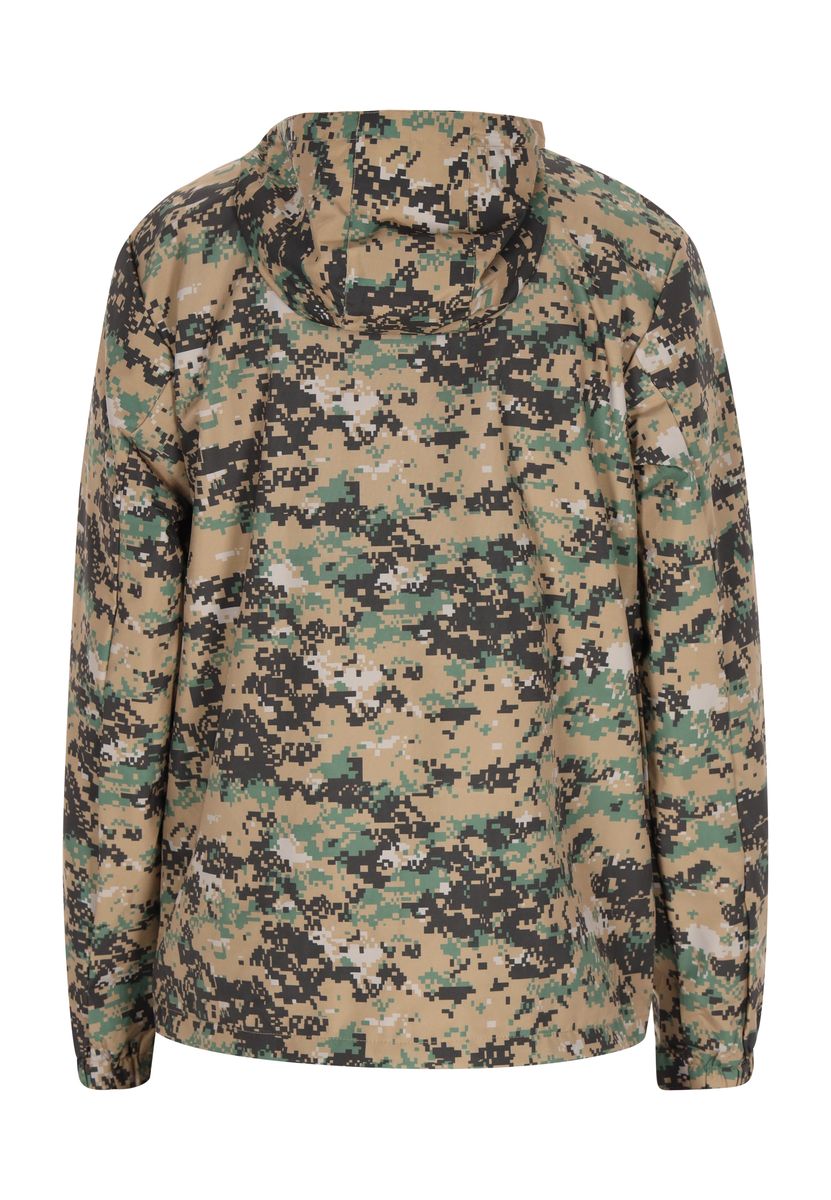 Kapuzenjacke mit digitalem Tarnmuster