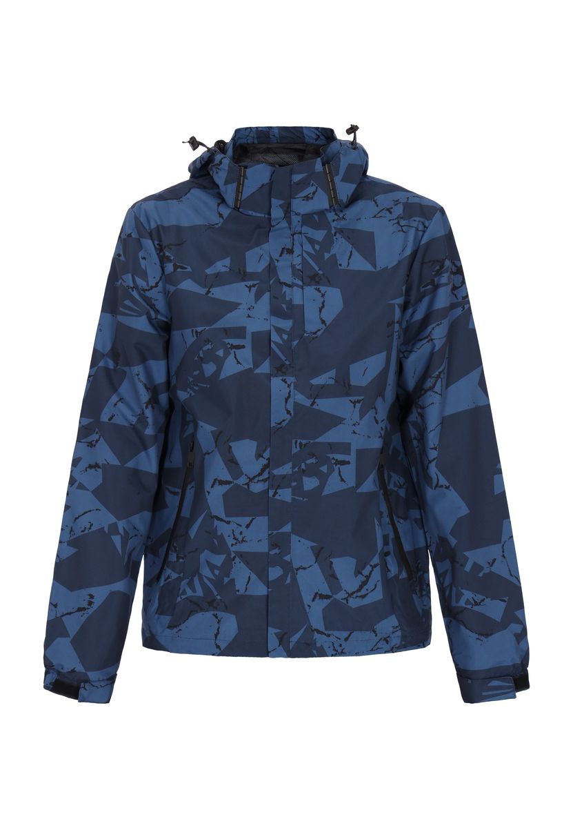 Windbreaker mit abstraktem geometrischem Muster