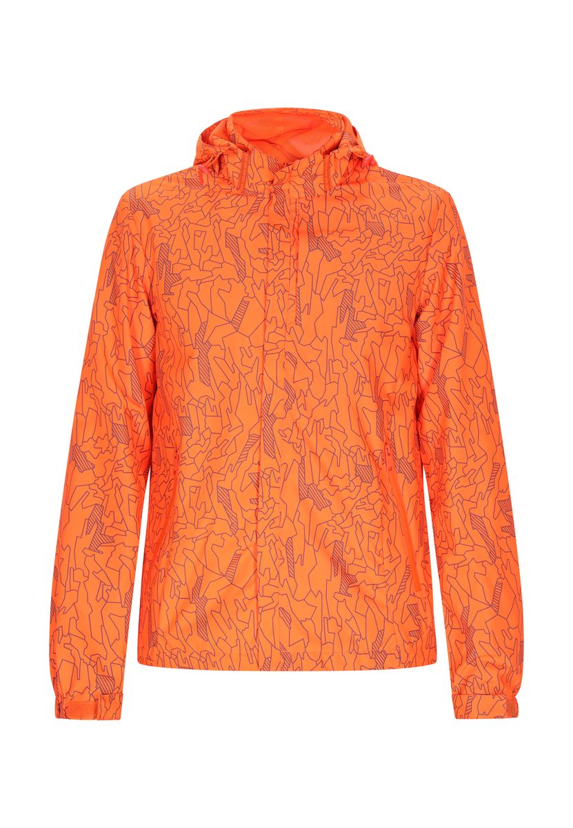 Gemusterter leichter Windbreaker mit Kapuze