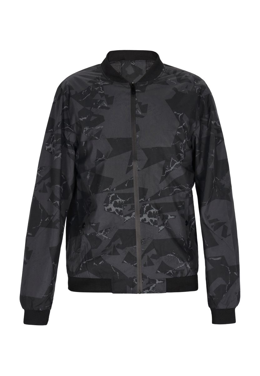 Bomberjacke mit geometrischem Print