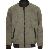Strukturierte Bomberjacke mit Allover-Print