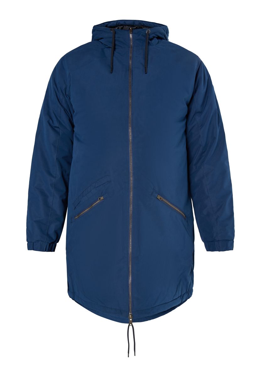 Lässiger wattierter Winterparka mit Schwalbenschwanz