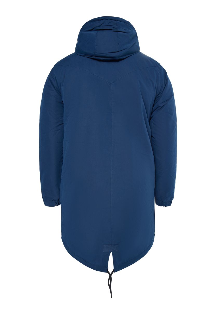Lässiger wattierter Winterparka mit Schwalbenschwanz