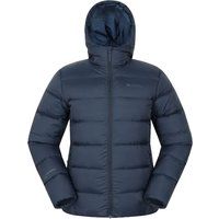 Packbare Daunenjacke mit Kapuze