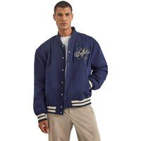 Klassische bestickte Letterman-Jacke