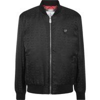 Nylon-Bomberjacke mit Jacquard-Monogramm