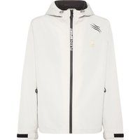 Matter Windbreaker mit Kapuze und Tigerkrallen-Print
