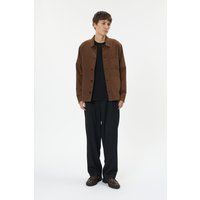 Klassisches Baumwoll Overshirt Gerade Passform