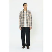 Kariertes Overshirt mit gerader Passform