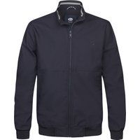 Leichte Bomberjacke mit Rippstrick-Details