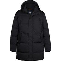 Langer gesteppter Parka mit Kapuze
