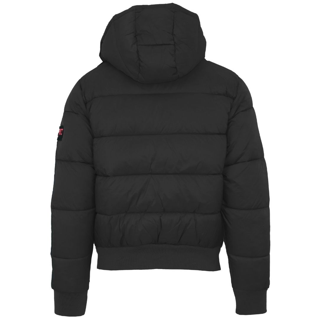 Wattierte Kapuzenjacke mit getapten Ärmeln