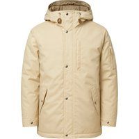 Isolierter Kapuzenparka mit mehreren Taschen