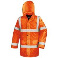 Hochsichtbarer Warnschutz-Parka mit Reflexstreifen