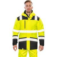 Warnschutz-Softshelljacke mit Reflexstreifen