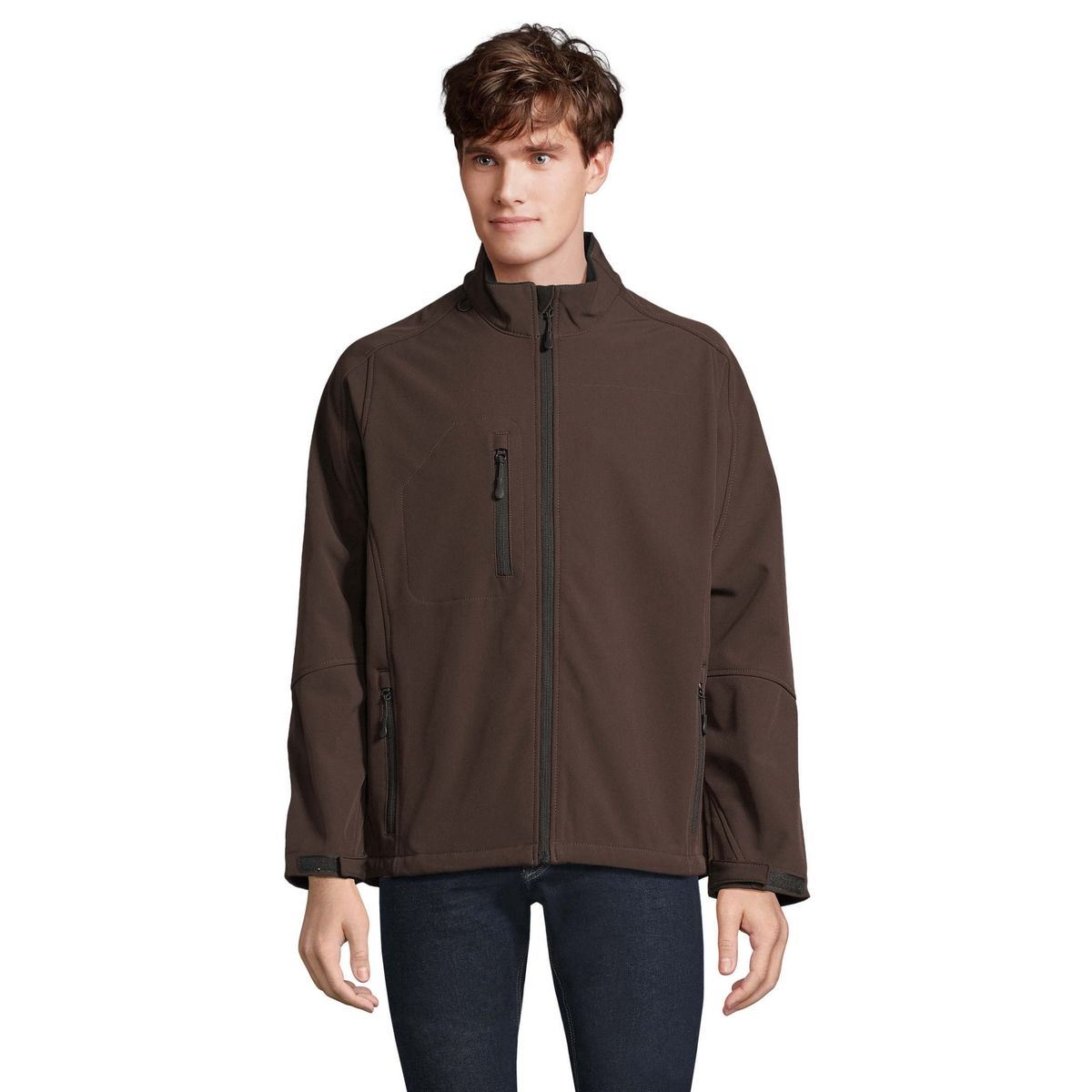 Funktionale Softshelljacke mit Fleece