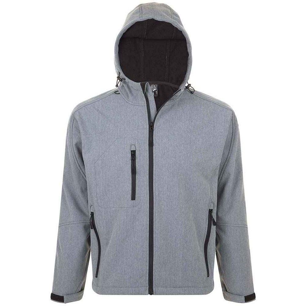 Wasserfeste Softshelljacke mit Kapuze