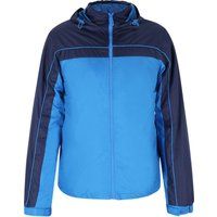 Funktionelle zweifarbige Windjacke mit Kapuze