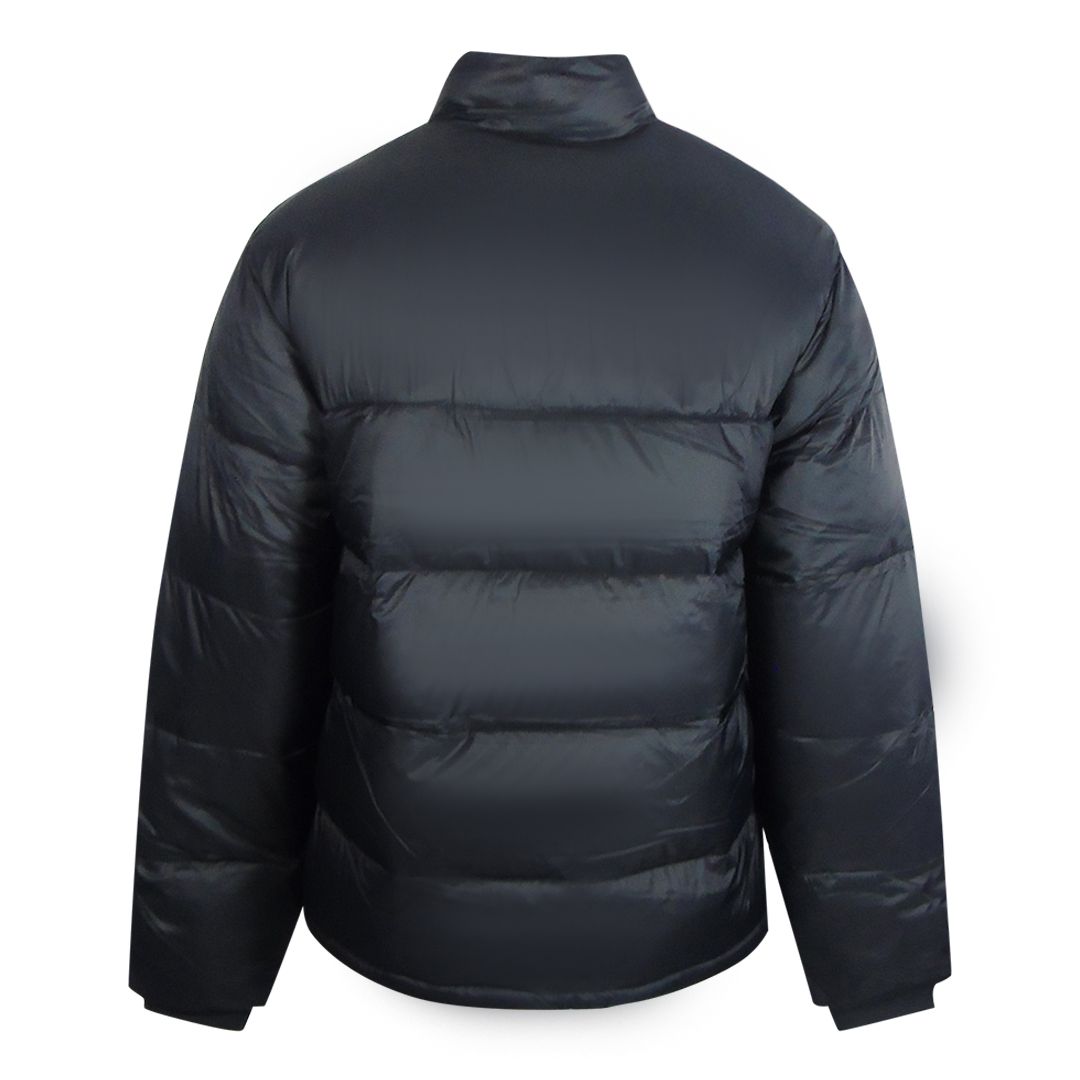 Gesteppte Stehkragen-Wattierte Zip-Jacke