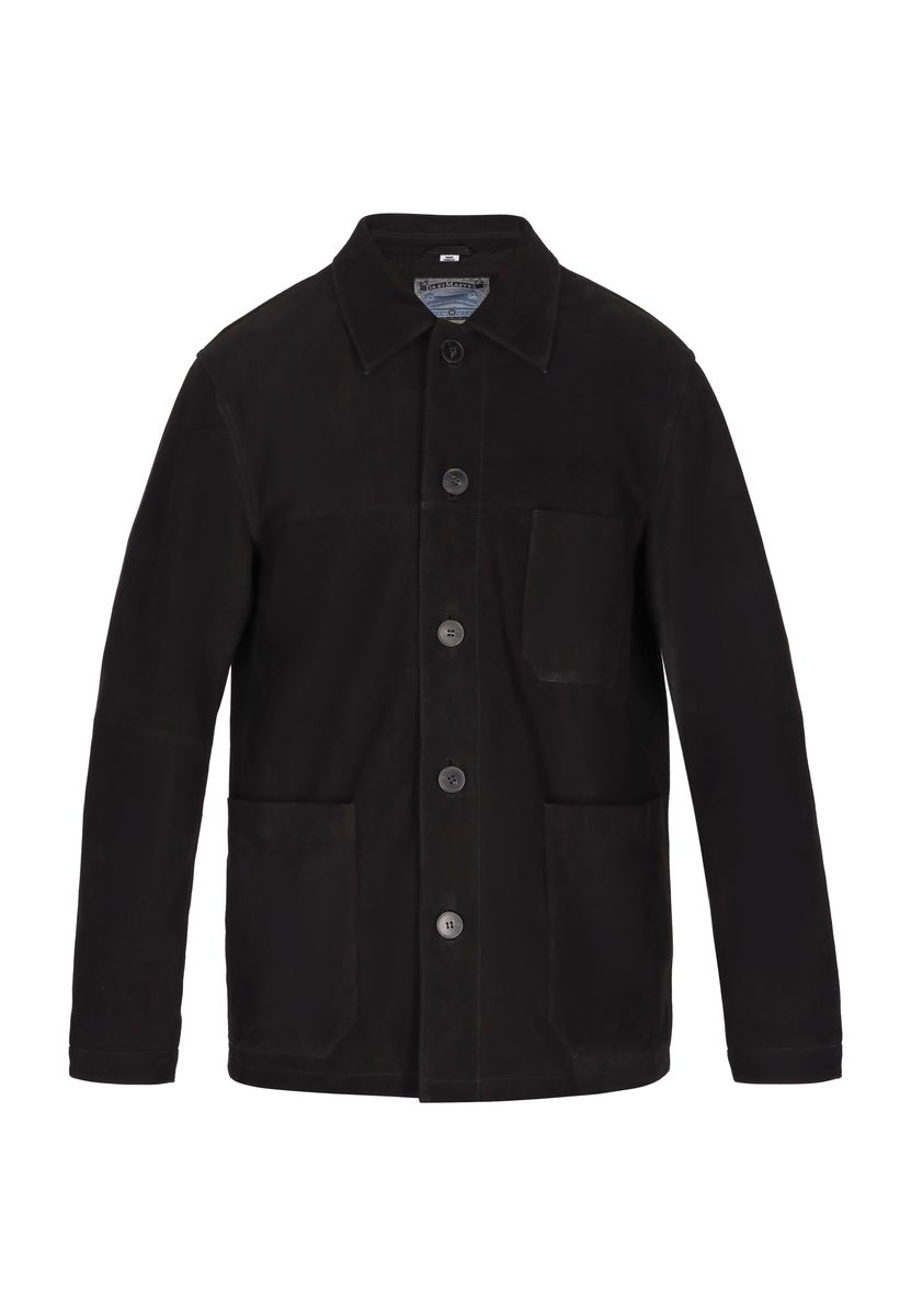 Zeitlose Chore-Jacke aus Ziegenwildleder