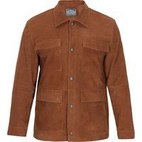 Klassische Feldjacke aus Veloursleder