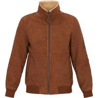 Vintage Wildlederjacke mit Teddyfutter