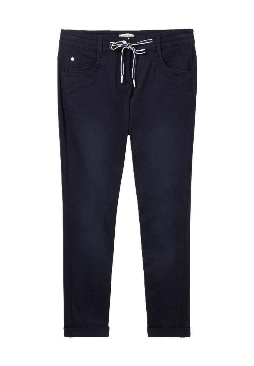 Lässige, schmal zulaufende, verkürzte Chinohose