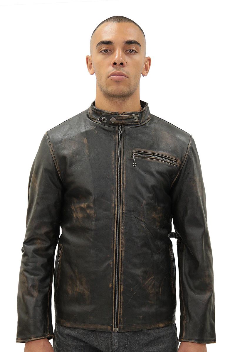 Sarajevo Vintage Bikerjacke aus Leder